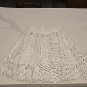 Puma White Mesh Circle Skirt